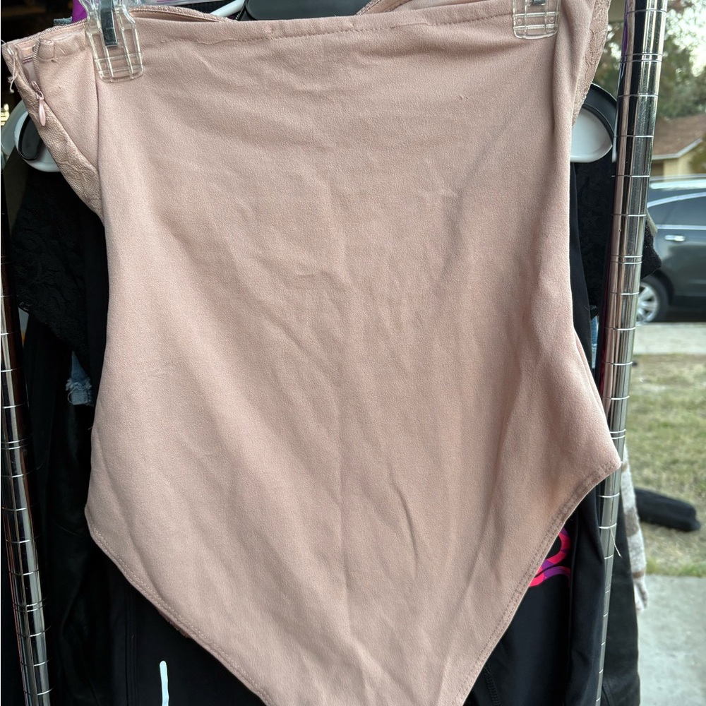 Haute Monde Lace Shapewear in Tan - Picture 2 of 3